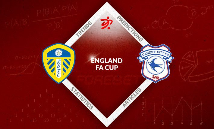 利兹队在埃兰路举行的足总杯重赛中战胜了卡迪夫队