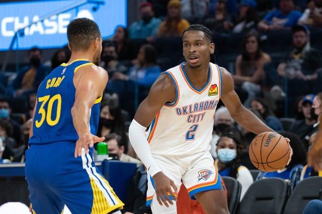 金州勇士队对阵俄克拉荷马城雷霆队 1/30/23--NBA竞猜与预测