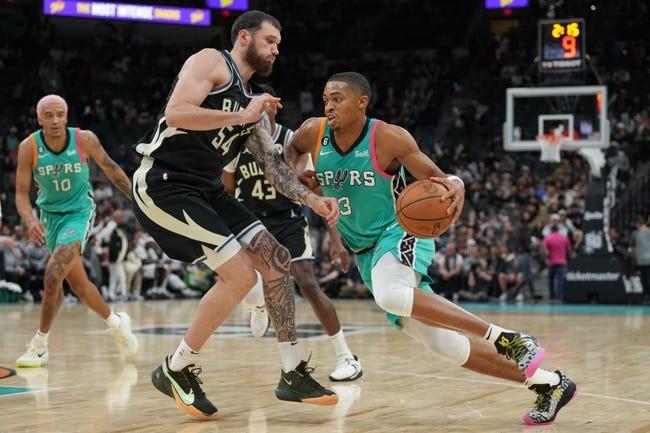 圣安东尼奥马刺队对阵密尔沃基雄鹿队 3/22/23 - NBA推荐和预测