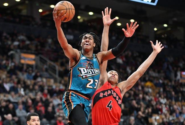 多伦多猛龙队对阵底特律活塞队 2/25/23--NBA推荐和预测