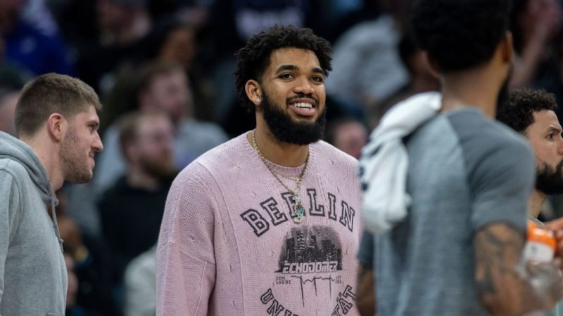 狼队的唐斯在对阵老鹰队的比赛中被提升为可能出场