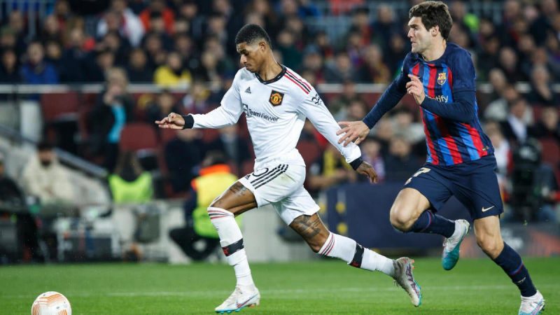 曼联对阵巴塞罗那的赔率、选择、如何观看、直播,2月23日，2023年欧洲杯预测