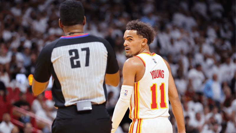 老鹰队的特雷-杨说，NBA的裁判员 