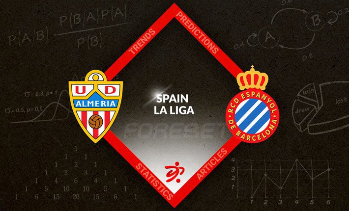 阿尔梅里亚和西班牙人将在西甲中打成平局