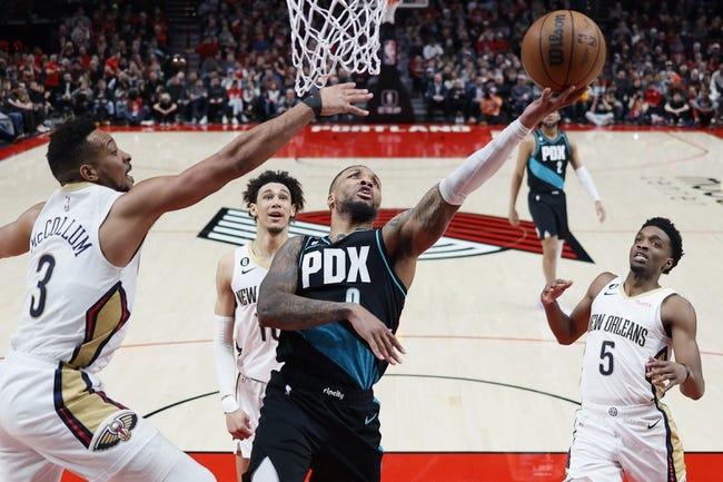 波特兰开拓者队对阵新奥尔良鹈鹕队 3/12/23 - NBA推荐和预测