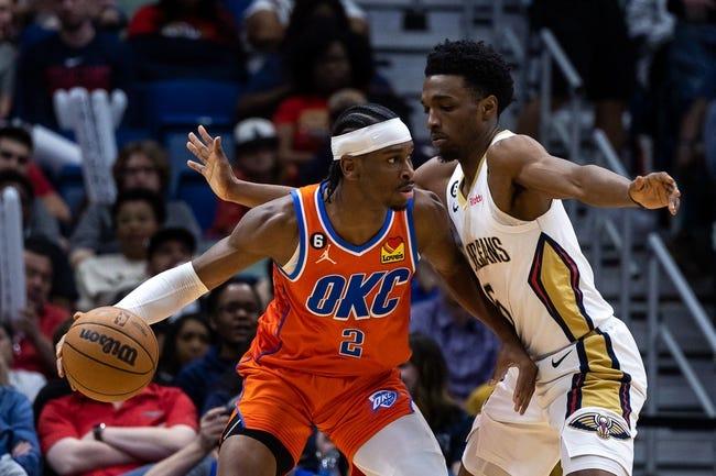 俄克拉荷马城雷霆队对阵新奥尔良鹈鹕队 4/12/23--NBA推荐和预测