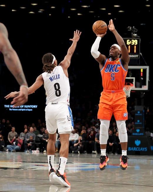 布鲁克林篮网队对阵俄克拉荷马城雷霆队 3/14/23 - NBA推荐和预测