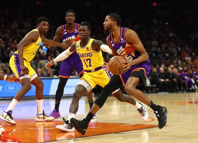 凤凰城太阳队对阵洛杉矶湖人队 3/22/23--NBA盘口选择和预测