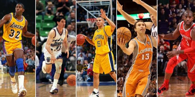 NBA史上最伟大的5名控球后卫|魔术师约翰逊|库里|斯托克顿|基德|克里斯保罗