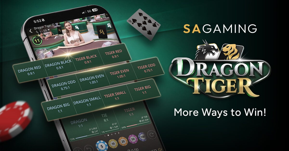 SA Gaming为龙虎游戏新增12种边注类型