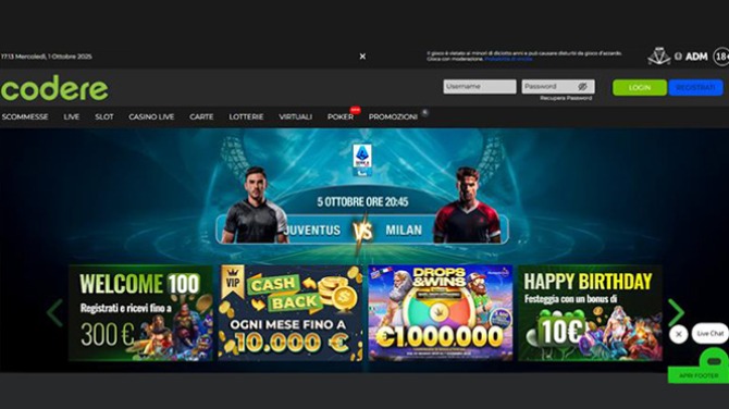 Codere Italia推出在线平台 | 强化其在受博彩监管市场的地位