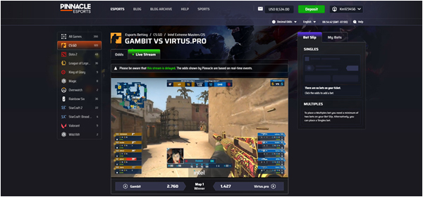 pinnacle平博电竞专区 投注界面