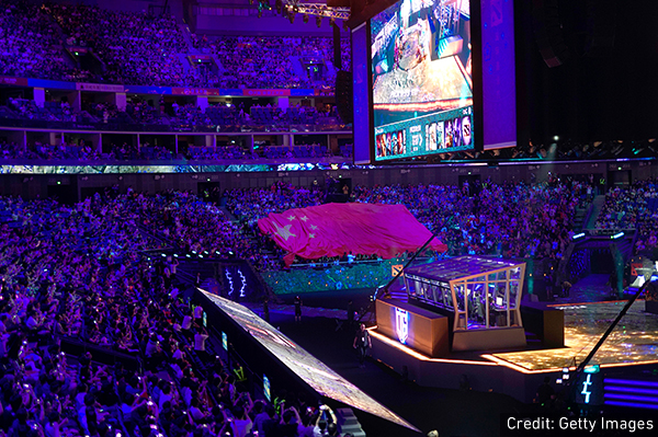 2019年中国举办的Dota 2 The International的现场观众