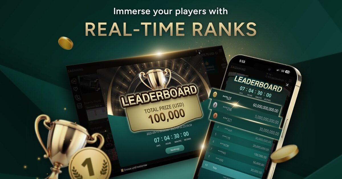 SA Gaming排行榜 | 通过实时排名让玩家沉浸其中 SA Gaming排行榜 | 通过实时排名让玩家沉浸其中