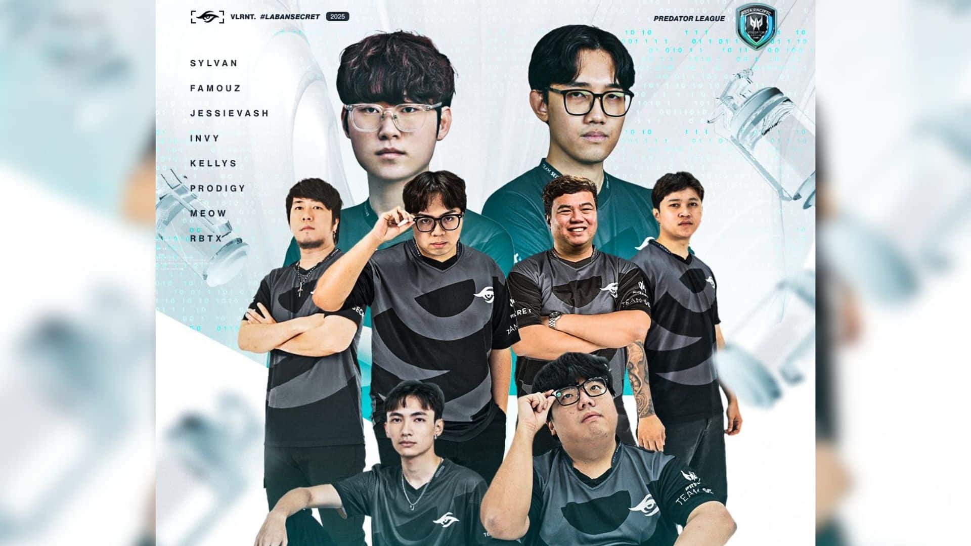 Team Secret公布2025赛季VCT休赛期阵容