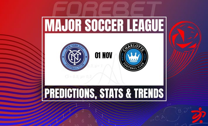 纽约城FC在洋基体育场东部联盟对决中力争战胜夏洛特FC