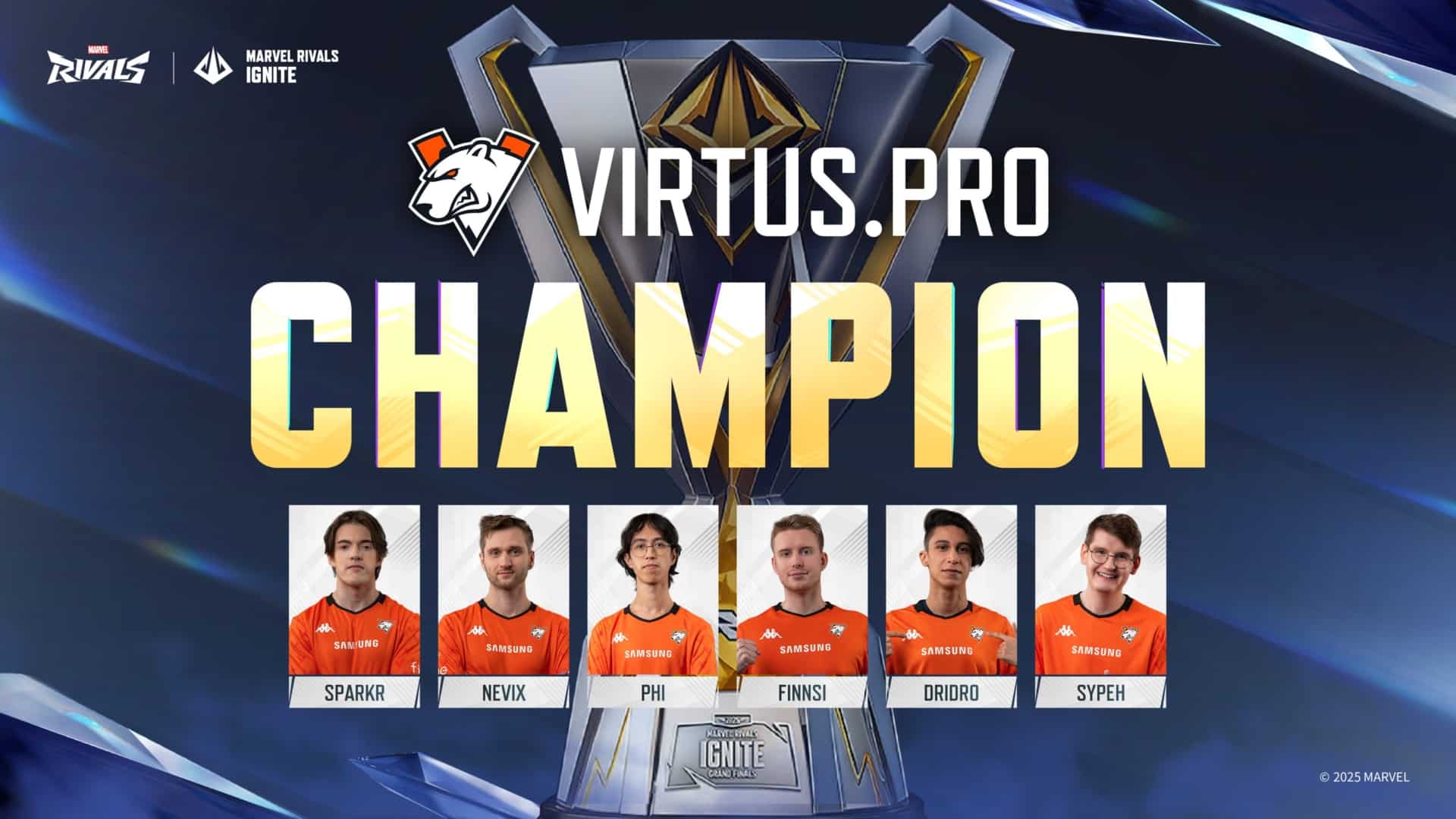 Virtus.pro夺得漫威对决点燃总决赛冠军