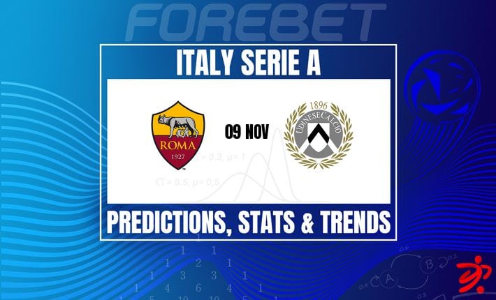 罗马有望在奥林匹克球场延续对乌迪内斯的统治