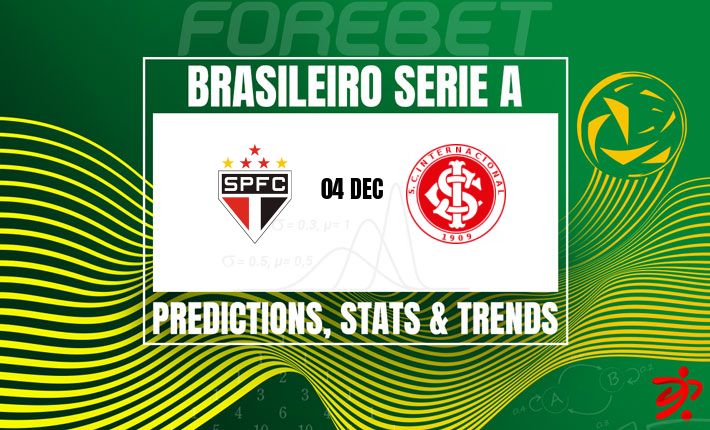 圣保罗力争在乌尔巴诺·卡尔代拉球场把握机会 | 迎战状态低迷的国际队