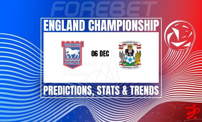 考文垂城客战伊普斯维奇 | 英冠领头羊力争六连胜