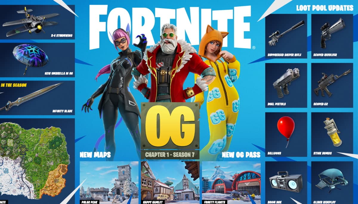 堡垒之夜OG赛季第七季 | 关于节日更新的全部情报