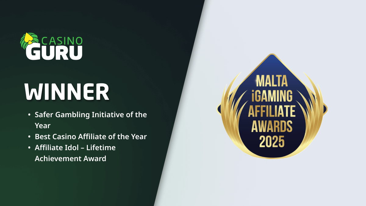 Casino Guru在马耳他博彩联盟奖中斩获三项殊荣 Casino Guru在马耳他博彩联盟奖中斩获三项殊荣